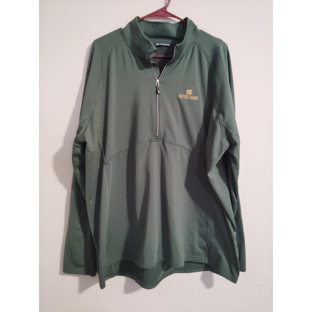 Cutter & Buck Notre Dame Fighting Irish Half  Zip Pullover Women's Size XXXL